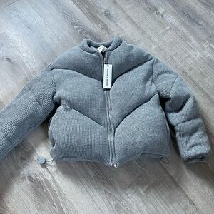 The Couture Club “Knitted Puffer” Coat - size xl retail 275 in stores new tags